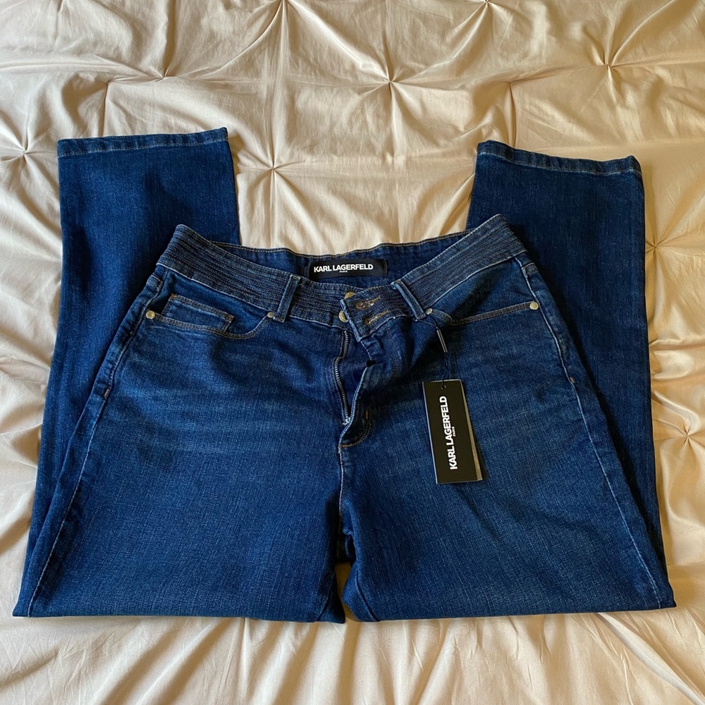 Karl Lagerfeld Paris Women's Blue Jeans Size 12